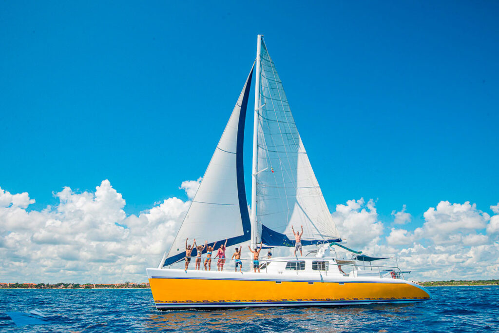 Luxury Yachting Experience on a 65-Ft Catamaran in Riviera Maya
